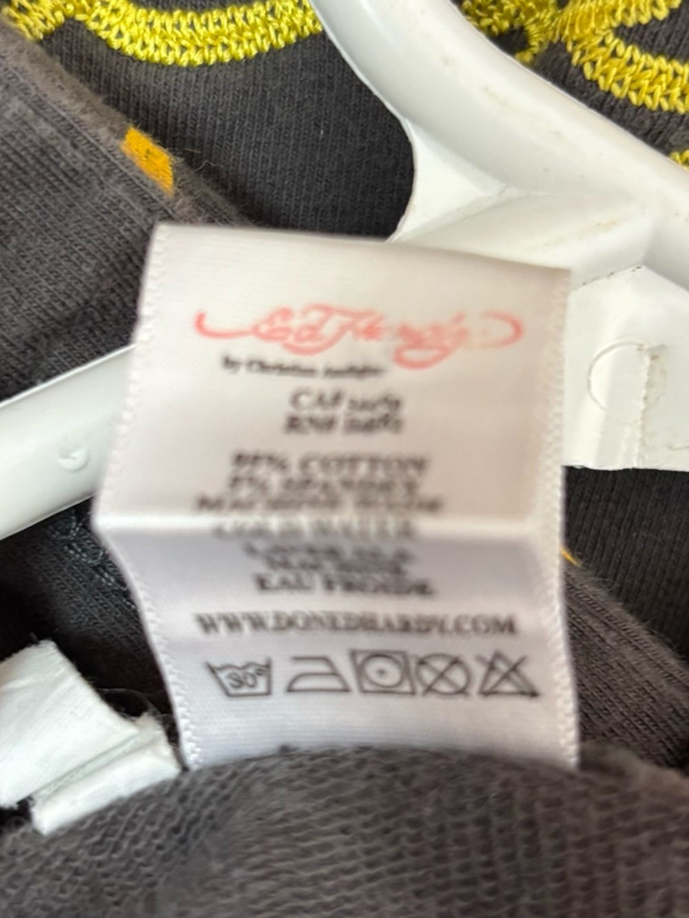 Vintage Ed Hardy Zip Up Hoodie Size Medium Love Kills Slowly Y2K Rhinestone - Picture 12 of 13